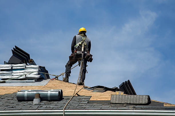 Professional Flat Roof Repair technician working in Preston, MN